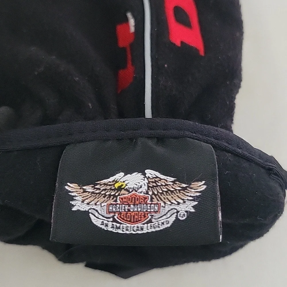 Harley-Davidson Gloves, Black/Red, Medium